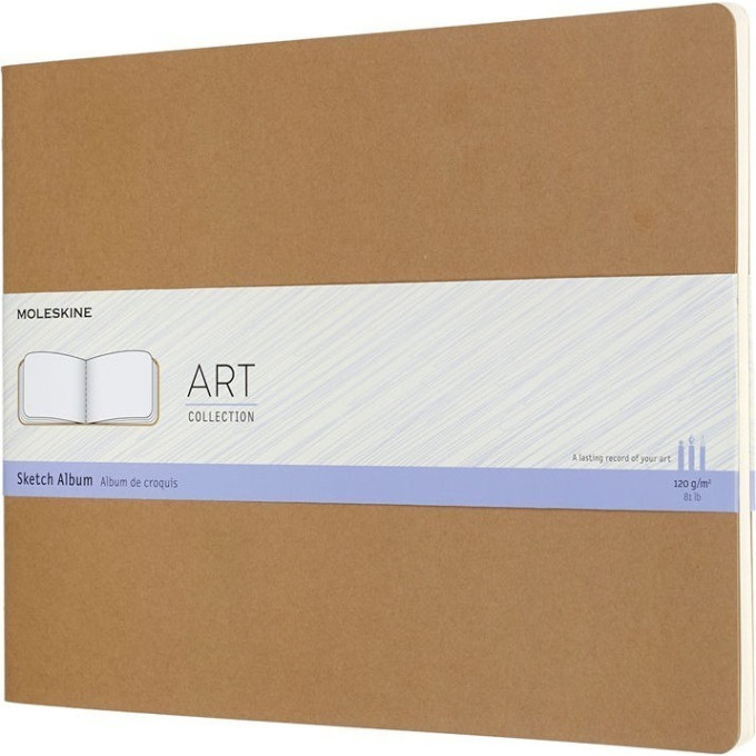 Скетчбук MOLESKINE Art Cahier XLarge, нелинованный, бежевый ARTSKA3P3