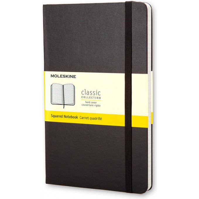 Блокнот MOLESKINE Classic Pocket, клетка, чёрный MM712