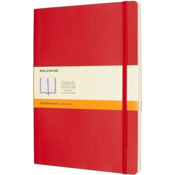 Блокнот MOLESKINE Classic Soft Large, клетка, красный